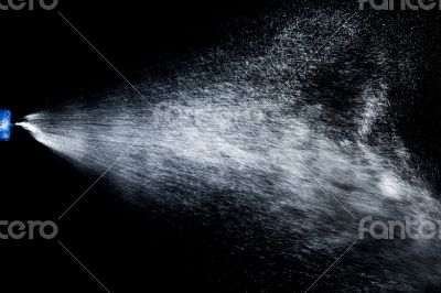 Water being sprayed