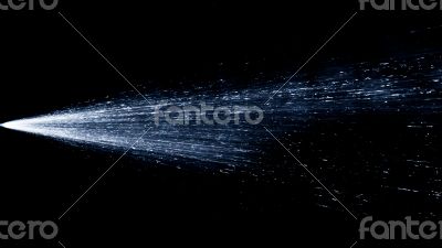 Water being sprayed