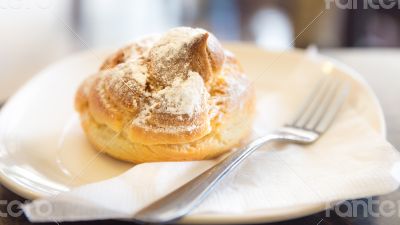 Delicious cream filled pastry