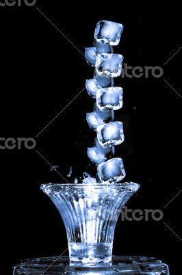 Juggling ice