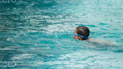 Swimming in the pool