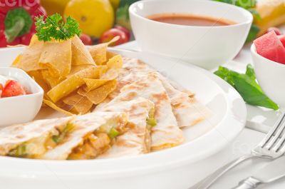 original Mexican quesadilla de pollo