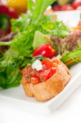 original Italian fresh bruschetta 
