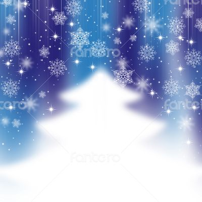 Winter holiday snow background