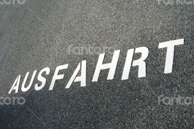 Road Marking Exit