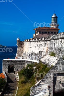 Caribbean Cuba  fortress near Havana