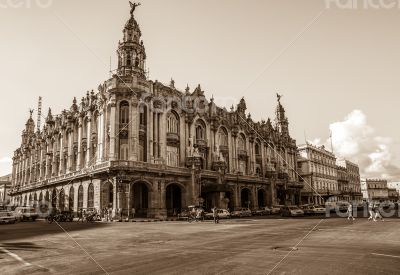 Caribbean Cuba Havana National Theater