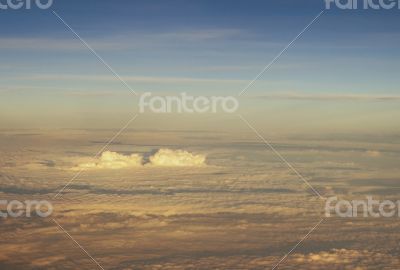 Clouds, view from airplane