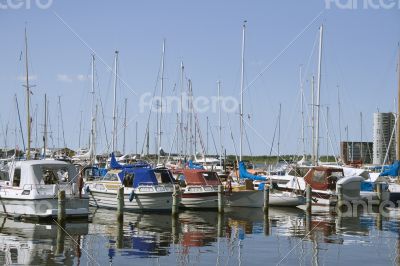 Boats in a harbor
