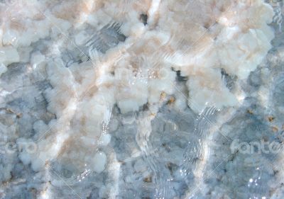 Raw salt texture