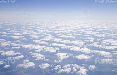 Clouds, view from airplane