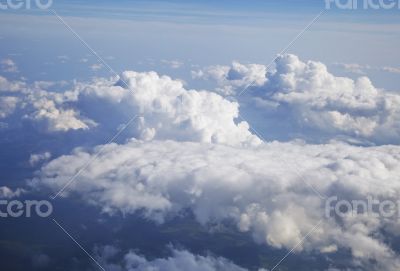 Clouds, view from airplane