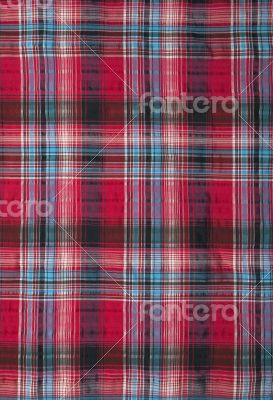 Red checked fabric