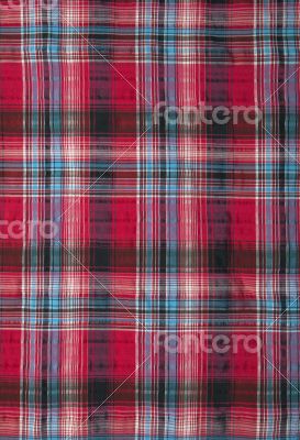 Red checked fabric