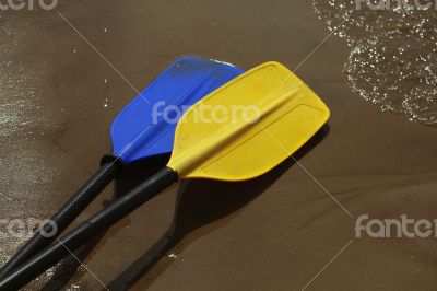 Two paddles