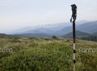 Hiking in Carpathian mountains