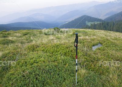 Hiking in Carpathian mountains