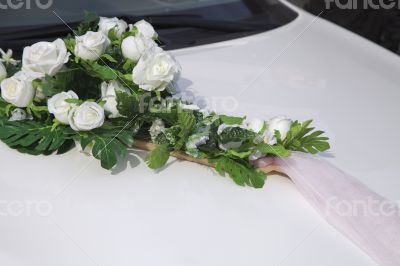 Wedding car decoration