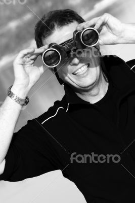 Man with Binoculars