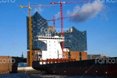 View of the Elbe Philharmonic Hall 