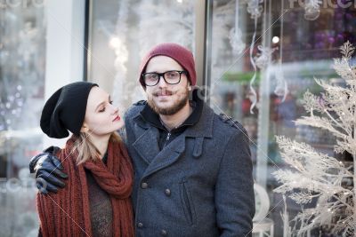 Young happy couple