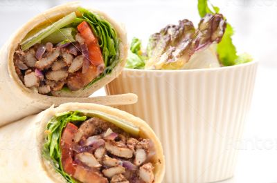 kafta shawarma chicken pita wrap roll sandwich