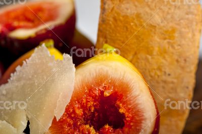 pecorino cheese and fresh figs 