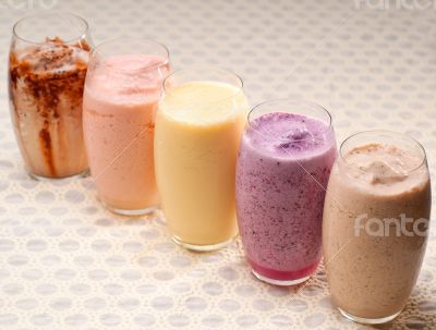 selection of fruits long drinks