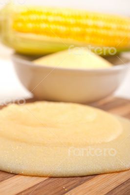 polenta corn maize flour cream