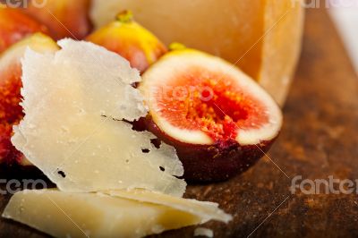 pecorino cheese and fresh figs 