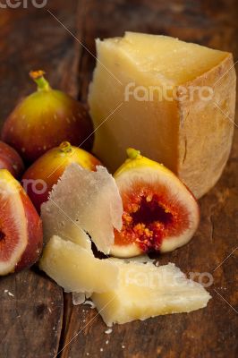 pecorino cheese and fresh figs 