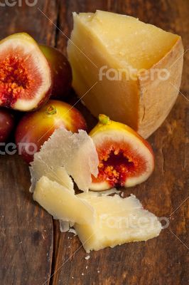 pecorino cheese and fresh figs 