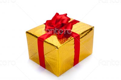 Gold gift box