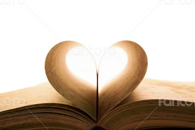 Open book close-up
