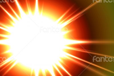 Solar flare in Space