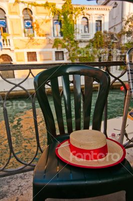 Venice Italy gondolier hat