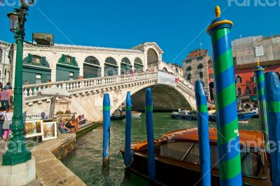 Venice Italy Rialto bridge view