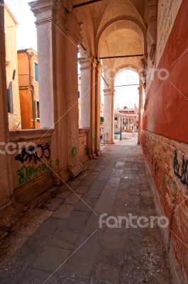 Venice Italy scuola San Rocco back view