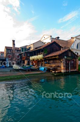 Venice Italy San Trovaso squero view