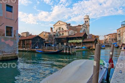 Venice Italy San Trovaso squero view