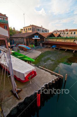 Venice Italy  squero view