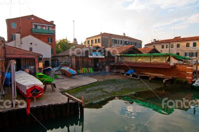 Venice Italy  squero view