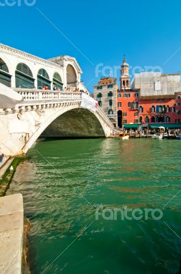 Venice Italy Rialto bridge view
