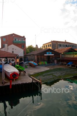 Venice Italy  squero view