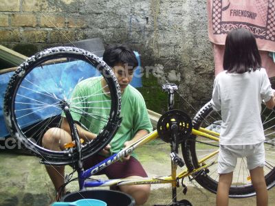 washing bike