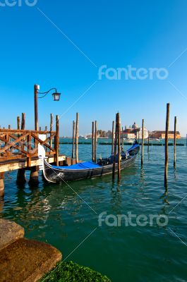 Venice Italy pittoresque view of gondolas 