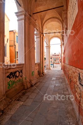 Venice Italy scuola San Rocco back view