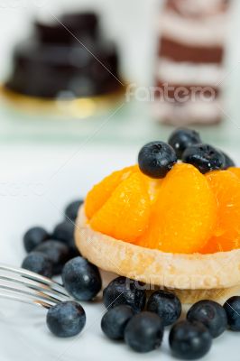 blueberry cream cupcake