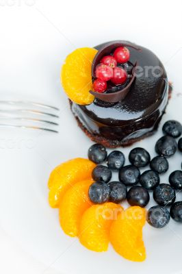 chocolate and fruit cake
