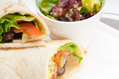 kafta shawarma chicken pita wrap roll sandwich
